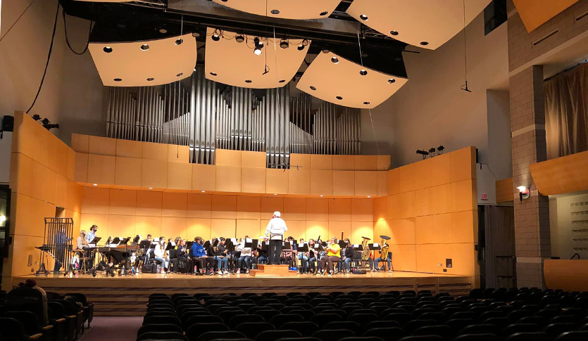 A picture from the 2021 CMU Honors Band
